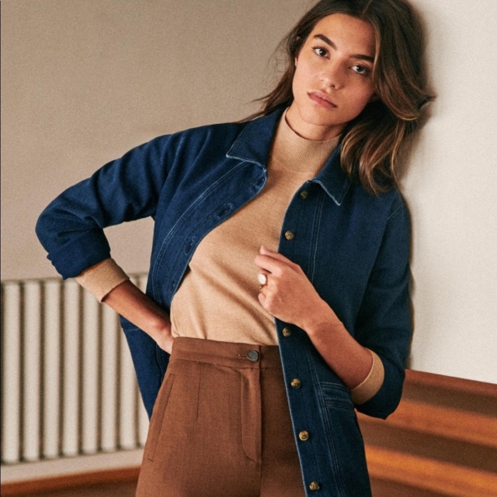 Sezane Will Jacket - Indigo - S